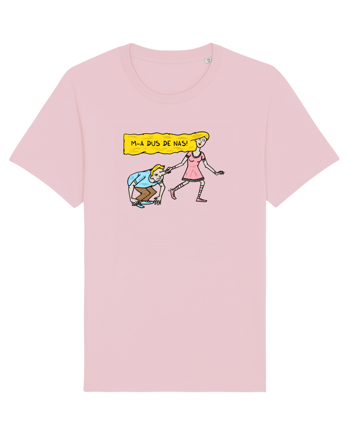 Tricou mânecă scurtă Unisex Rocker Cotton Pink