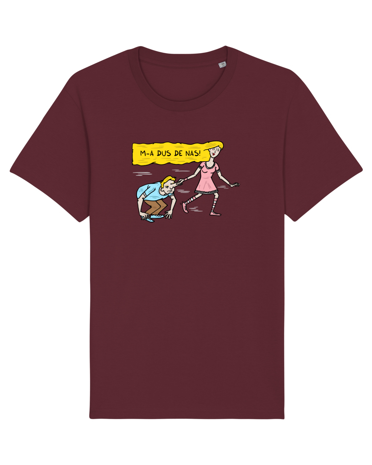 Tricou mânecă scurtă Unisex Rocker Burgundy