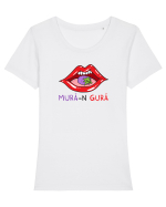 Mură-n gură Tricou mânecă scurtă guler larg fitted Damă Expresser