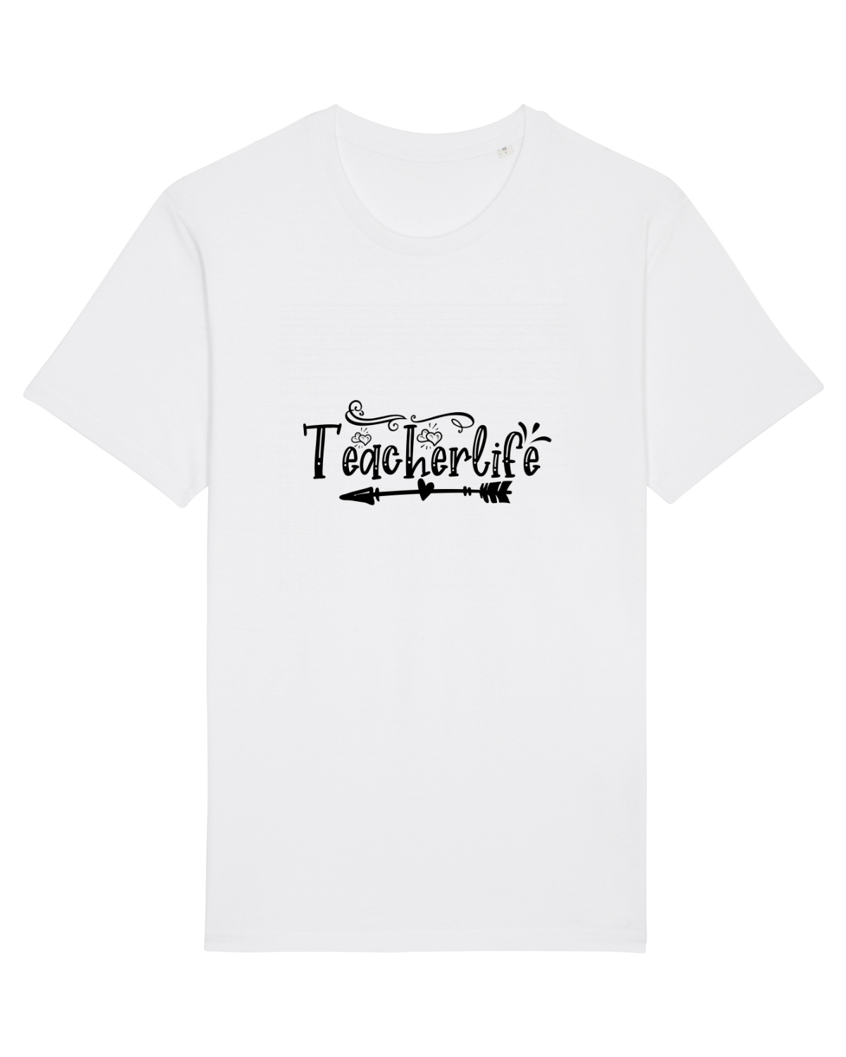 Tricou mânecă scurtă Unisex Rocker White