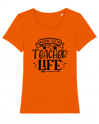 Teacher Life Bright Orange