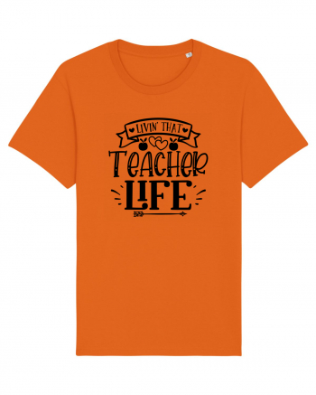 Teacher Life Bright Orange