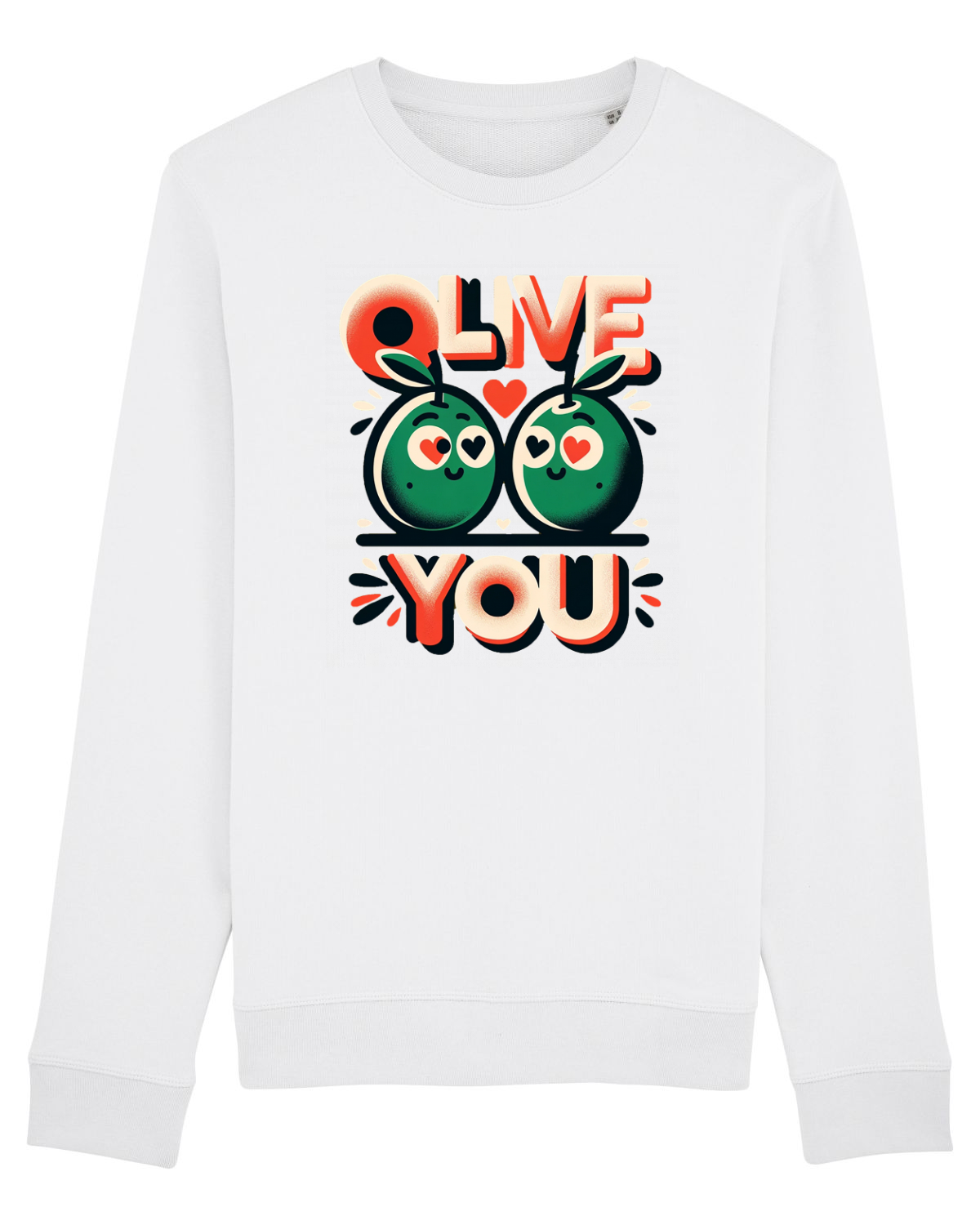 Bluză mânecă lungă Unisex Rise White