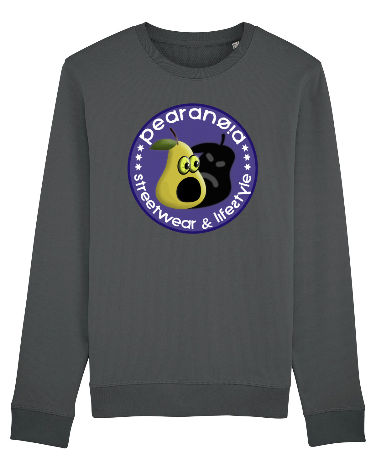 Bluză mânecă lungă Unisex Rise Anthracite