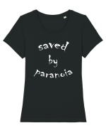 Saved By Paranoia  New Trend, Streetwear & Lifestyle  Smart Design Tricou mânecă scurtă guler larg fitted Damă Expresser