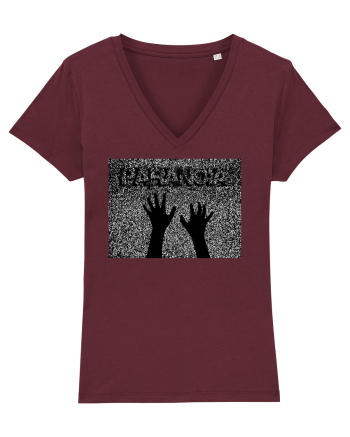 Paranoia Static TV New Trend, Streetwear & Lifestyle  Smart  Design Burgundy