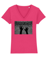 Paranoia Static TV New Trend, Streetwear & Lifestyle  Smart  Design Tricou mânecă scurtă guler V Damă Evoker