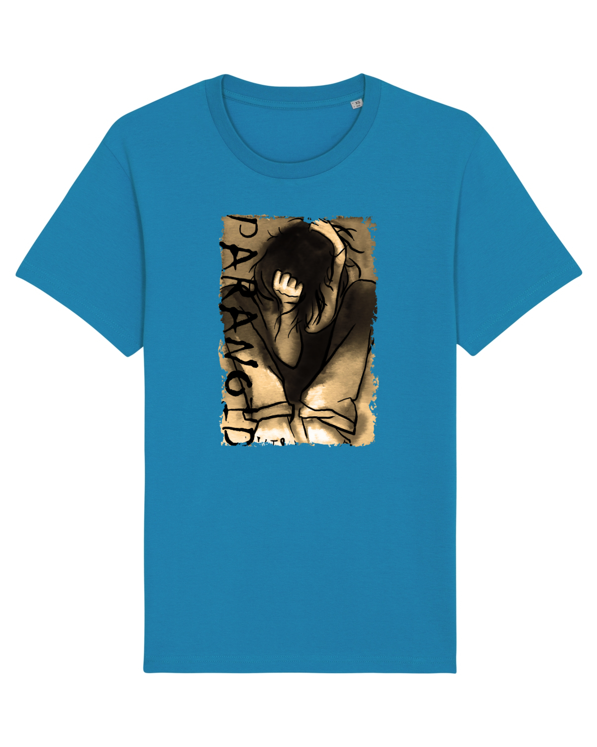 Tricou mânecă scurtă Unisex Rocker Azur
