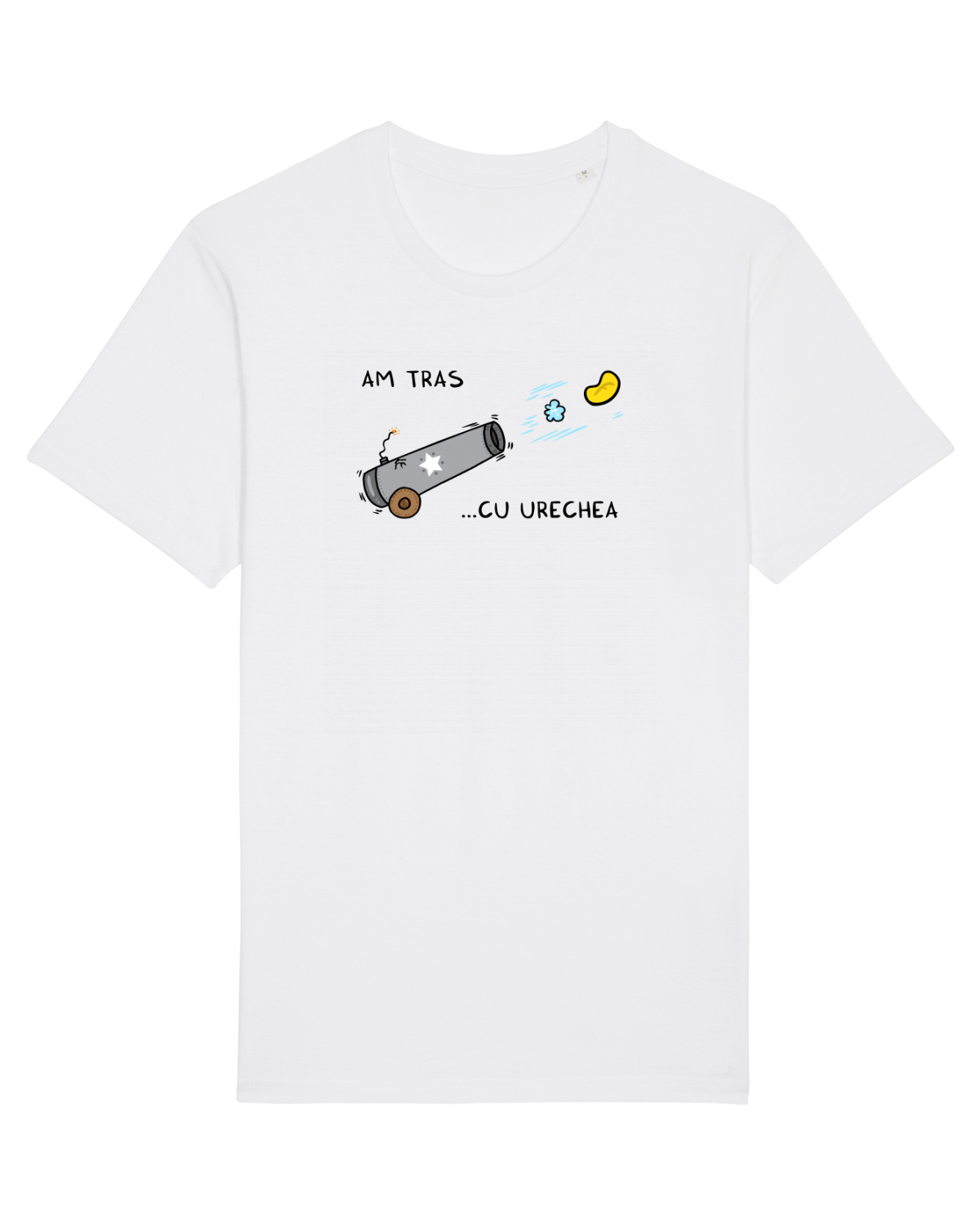 Tricou mânecă scurtă Unisex Rocker White