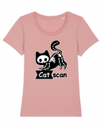 Cat Scan  Tricou mânecă scurtă guler larg fitted Damă Expresser