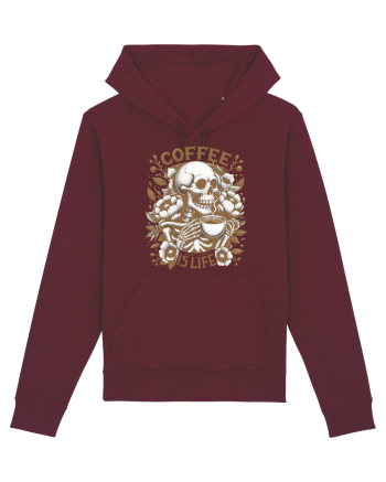 Coffee is Life Burgundy