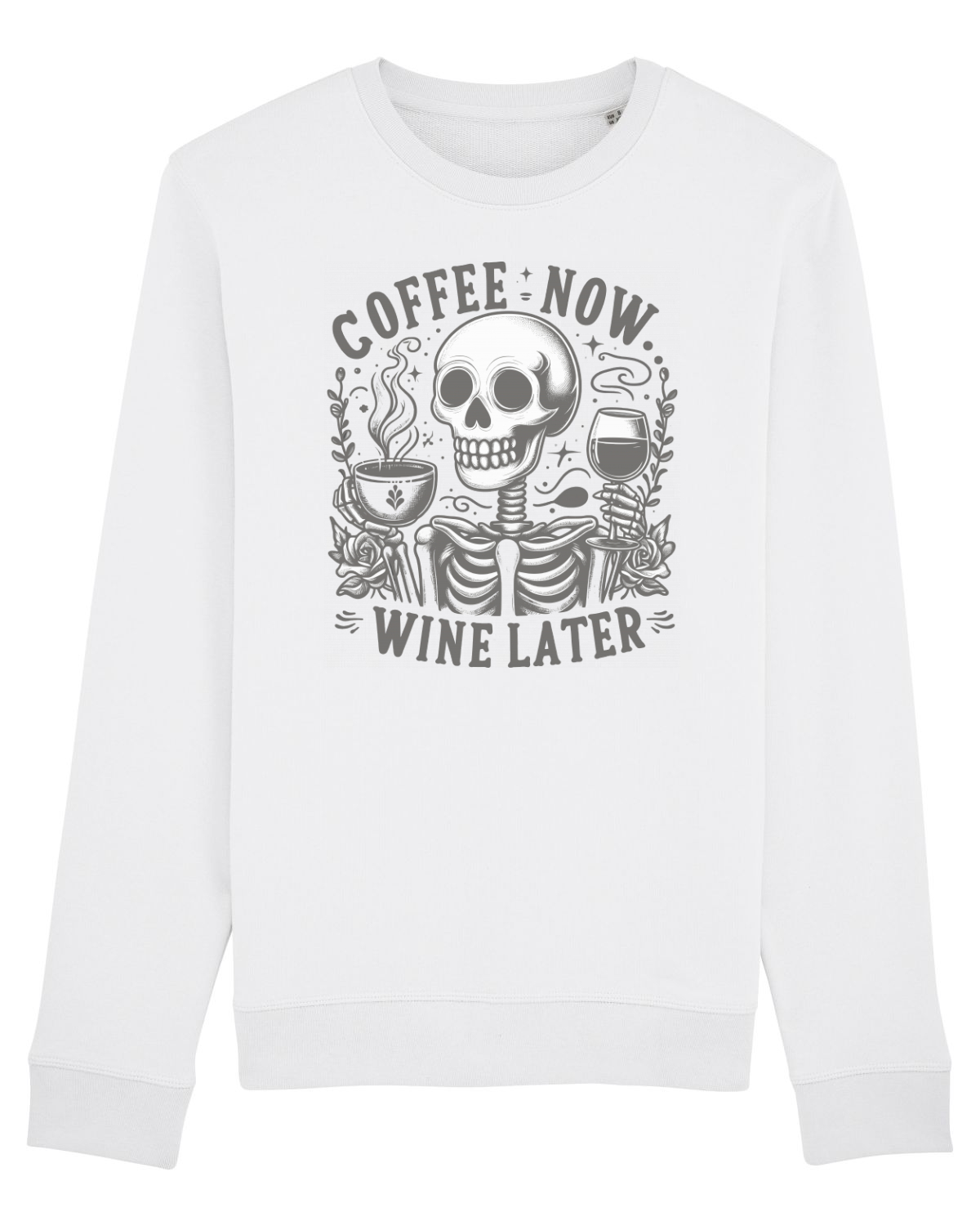Bluză mânecă lungă Unisex Rise White