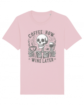 Coffee Now Wine Later Cotton Pink