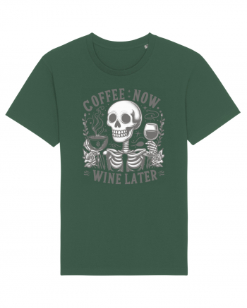 Coffee Now Wine Later Bottle Green