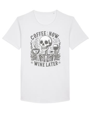 Coffee Now Wine Later White