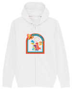 Funny Dinos Hanorac cu fermoar Unisex Connector