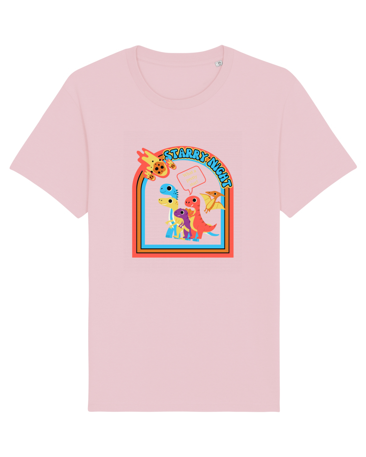 Tricou mânecă scurtă Unisex Rocker Cotton Pink