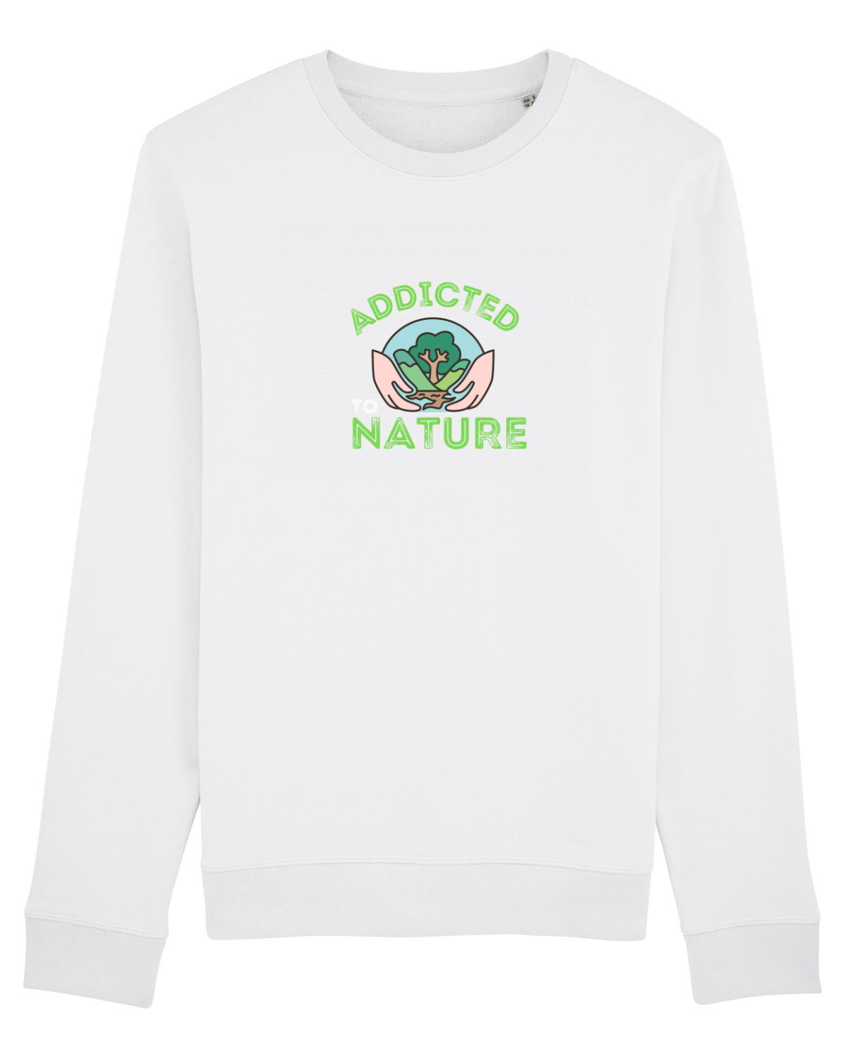 Bluză mânecă lungă Unisex Rise White