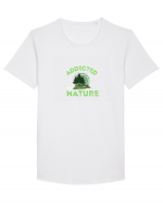 Addicted To Nature Tricou mânecă scurtă guler larg Bărbat Skater