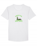 Addicted To Nature  Tricou mânecă scurtă guler larg Bărbat Skater