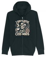 I Run On Coffee and Cuss Words Hanorac cu fermoar Unisex Connector