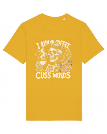 I Run On Coffee and Cuss Words Spectra Yellow