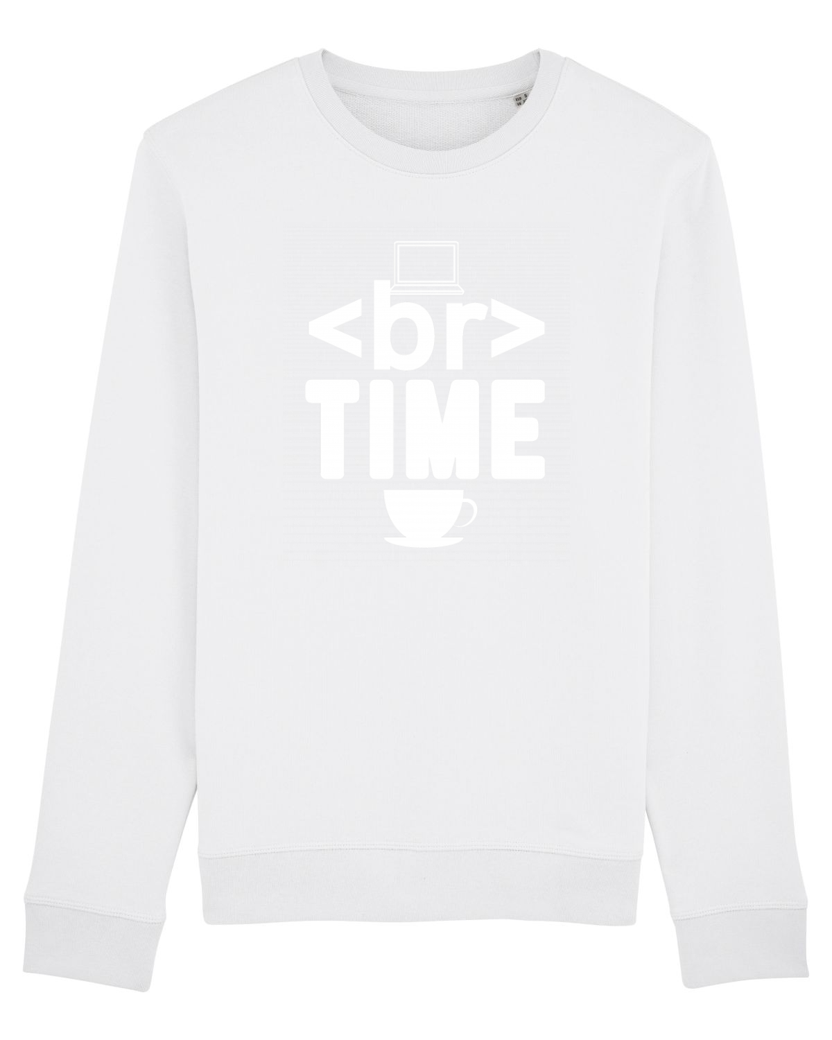 Bluză mânecă lungă Unisex Rise White