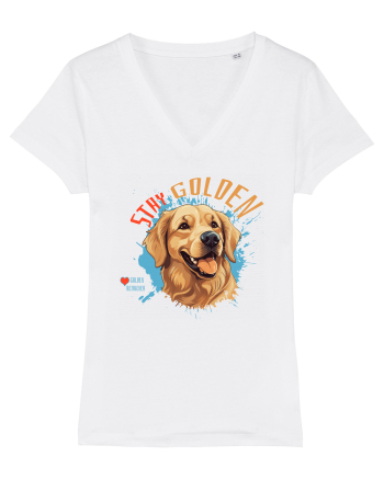 STAY GOLDEN - Golden Retriever White