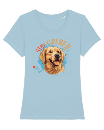 STAY GOLDEN - Golden Retriever Sky Blue