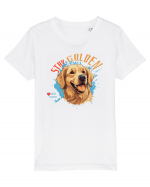 STAY GOLDEN - Golden Retriever Tricou mânecă scurtă  Copii Mini Creator