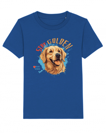 STAY GOLDEN - Golden Retriever Majorelle Blue