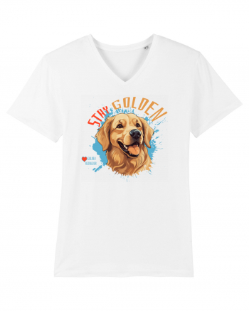 STAY GOLDEN - Golden Retriever White