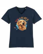 STAY GOLDEN - Golden Retriever Tricou mânecă scurtă guler V Bărbat Presenter