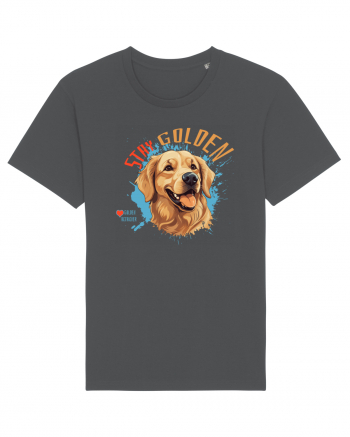 STAY GOLDEN - Golden Retriever Anthracite