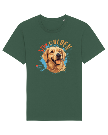 STAY GOLDEN - Golden Retriever Bottle Green