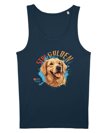 STAY GOLDEN - Golden Retriever Navy