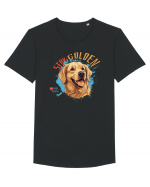 STAY GOLDEN - Golden Retriever Tricou mânecă scurtă guler larg Bărbat Skater