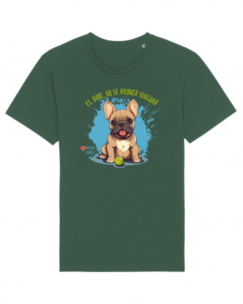 NU SE ARUNCA SINGURA - Bulldog Francez Bottle Green