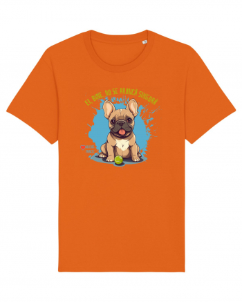 NU SE ARUNCA SINGURA - Bulldog Francez Bright Orange