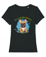 IT`S NOT GONNA THROW ITSELF - French Bulldog Tricou mânecă scurtă guler larg fitted Damă Expresser