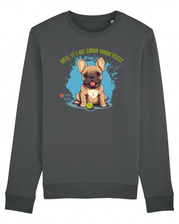 IT`S NOT GONNA THROW ITSELF - French Bulldog Anthracite