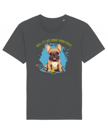 IT`S NOT GONNA THROW ITSELF - French Bulldog Anthracite