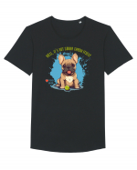 IT`S NOT GONNA THROW ITSELF - French Bulldog Tricou mânecă scurtă guler larg Bărbat Skater