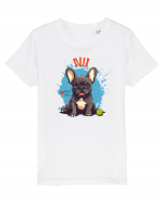 NU -  Bulldog Francez Tricou mânecă scurtă  Copii Mini Creator