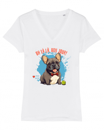 OH LA LA, BON JOUR -  French Bulldog White