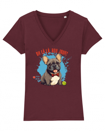 OH LA LA, BON JOUR -  French Bulldog Burgundy