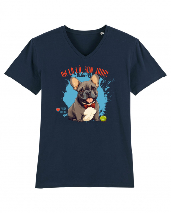 OH LA LA, BON JOUR -  French Bulldog French Navy