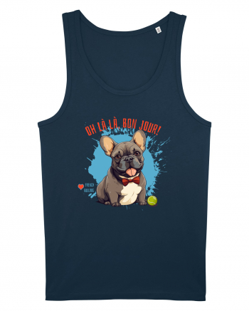 OH LA LA, BON JOUR -  French Bulldog Navy