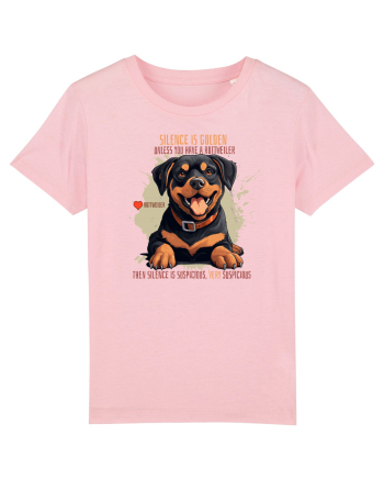 SILENCE IS GOLDEN - Rottweiller Cotton Pink