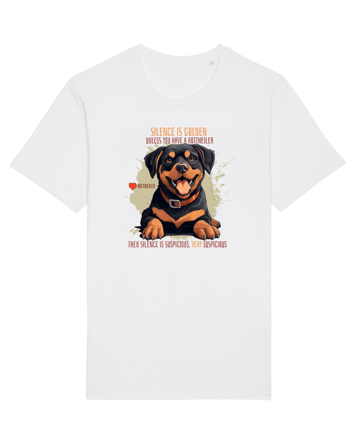 Tricou mânecă scurtă Unisex Rocker White